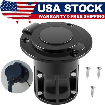 1903012 Black Flush Mount Power Port Cover For Cannon Downriggers Power Cable