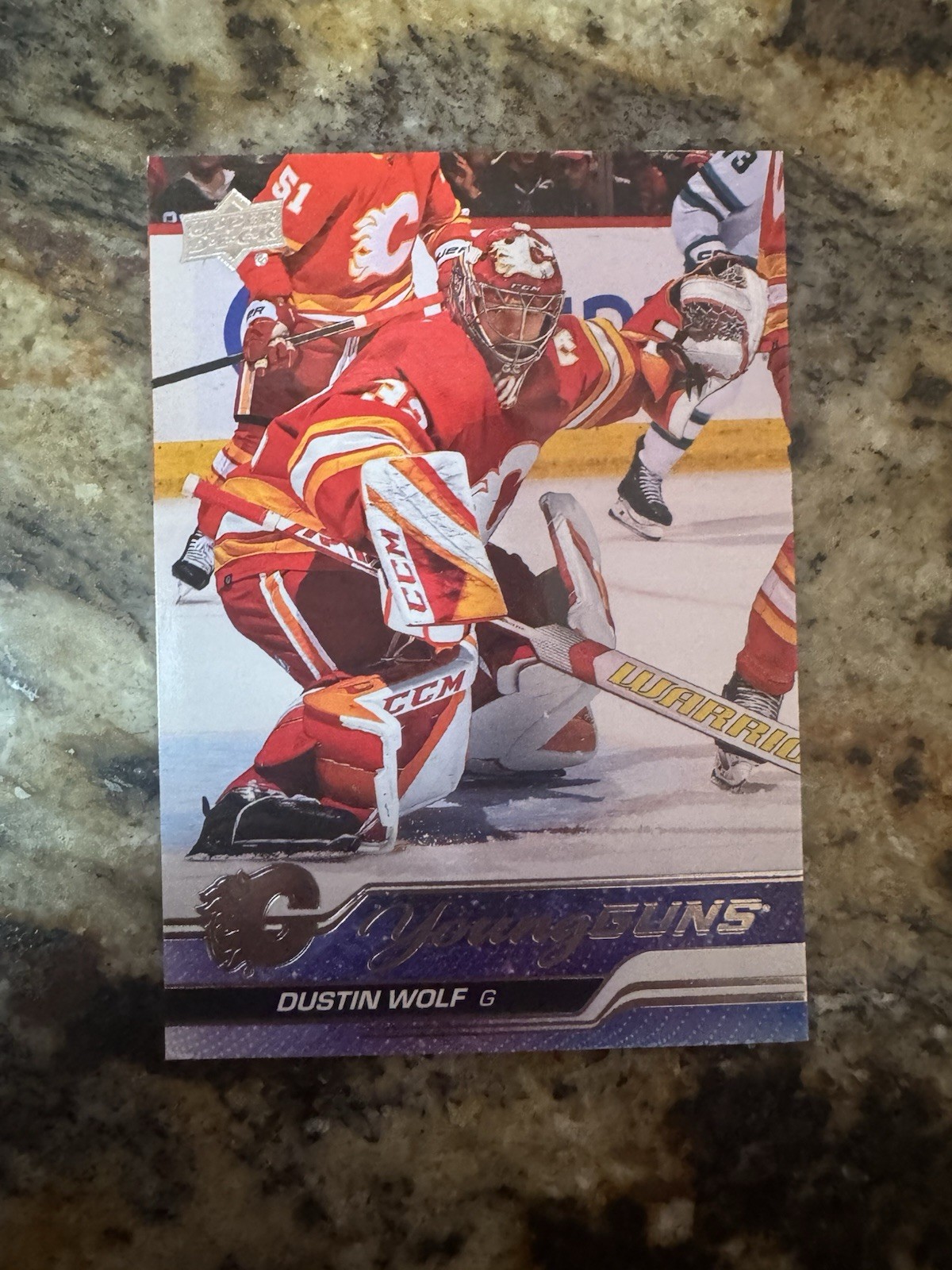 2023-24 Upper Deck Series 1  Young Guns Dustin Wolf #210 Rookie Card