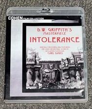 Intolerance Blu-ray 1916 DW Griffith/Carl Davis 2-Disc Cohen Film Set - Ex Lib