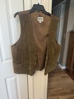 MTO International brown suede leather vest L — photo 1