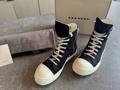 rick owens DRKSHDW RAMONES ハイカットスニーカー 43 Rick Owens DRKSHDW Ramones Black Canvas Size 43 USED | eBay
