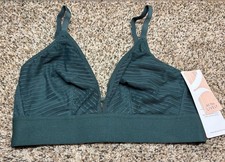 All. You. LIVELY Green Deep V No Wire Bra. Size: 1. NEW 
