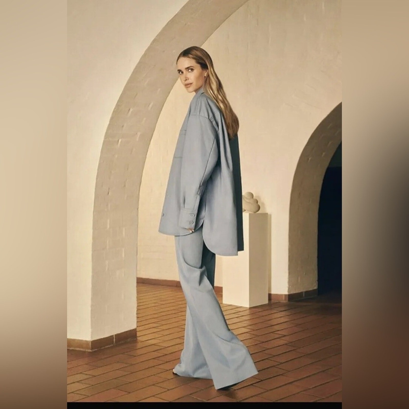 Pernille X MANGO Soft Cotton Button Down Oversized Shirt Jacket NWT Size 6 thumbnail 9