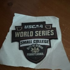 USCAA World Series Small College DuBois Pennsylvania Embroidered Sew-On Patch