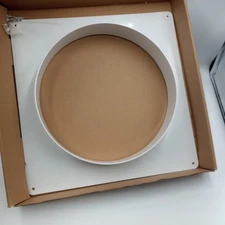 Duct Connector Flange Plastic Square to Round Flange White 10" SEE PHOTOS 
