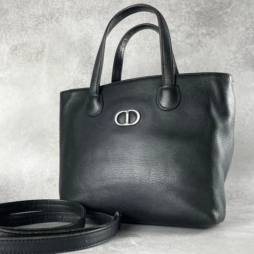 Sac à main Christian Dior Montaigne 2 voies noir vintage logo CD /occasion++