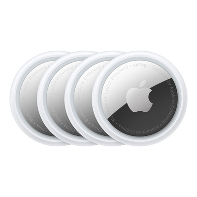 Apple - AirTag (4-Pack) - 1st Generation Silver MX542LL/A
