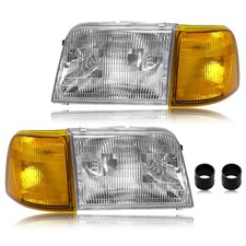 Cleryye Headlight Assembly Corner Light Kit Compatible Ford Ranger 1993-1997