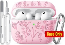 Airpods Pro 3 Case, Flower Engraved Cases for Apple AirPods Pro 3rd Generation 2