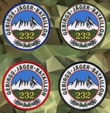 GebJgBtl 232 "Aufn&auml;her"Patch/Bundeswehr/Gebirgsj&auml;gerbataillon 232/Veteran