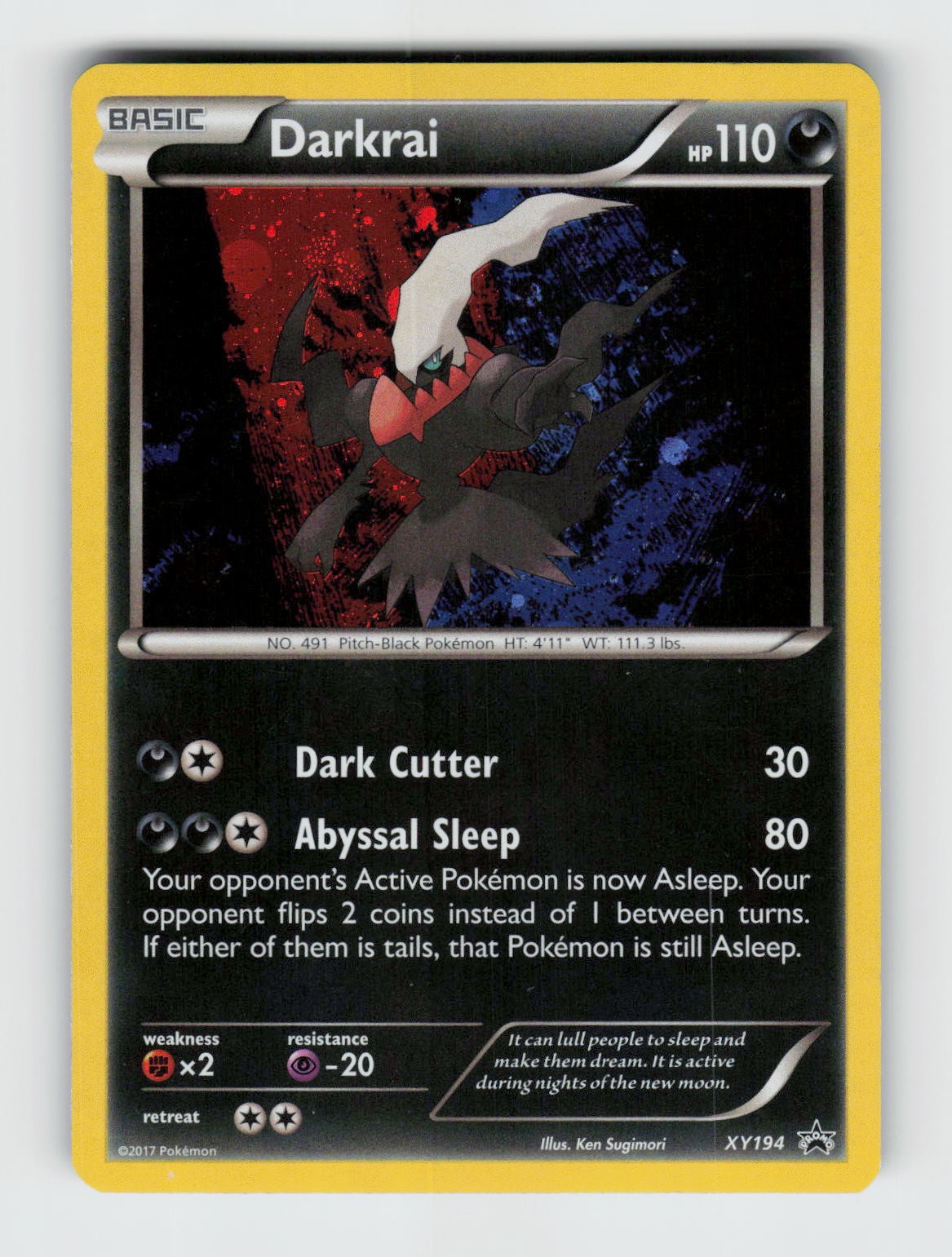 Darkrai XY194 - Pokemon - XY Promo - Holo Promo - NM