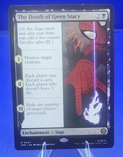 The Death of Gwen Stacy MTG Marvel Spider-Man Rare Gold Symbol 0054 Sienkiewicz