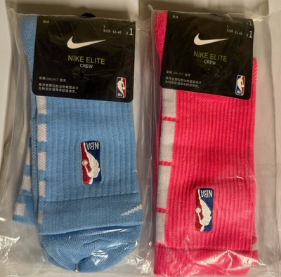 pink and blue nike socks