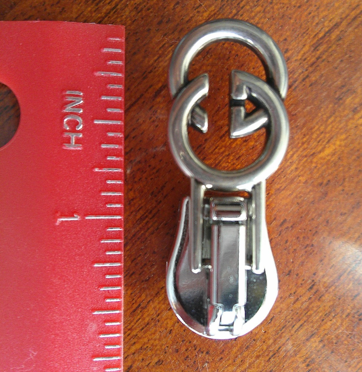 GUCCI replacement handbag, jacket silver tone zip… - image 2