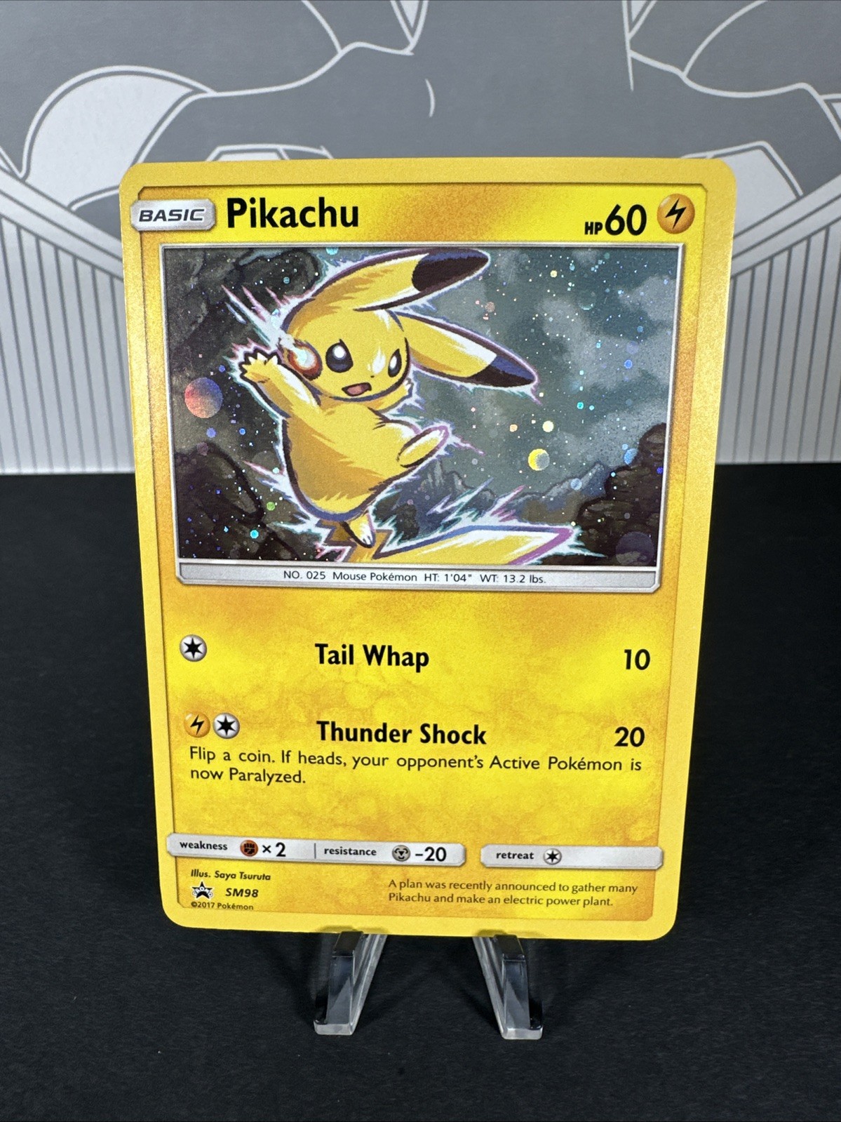 Pikachu SM98 Holo Rare Black Star Promo Pokemon Sun & Moon NM/M