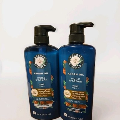 2 Herbal Essences Argan Oil Repair Aloe Camellia Shampoo/Conditioner 20.2 FL Oz