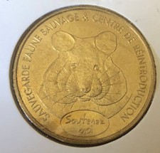 médaille touristique monnaie de paris haut-Rhin centre reintroduction hunawihr