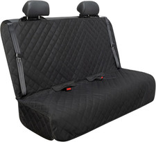 Bench Car Seat Cover Protector, Waterproof Heavy-Duty, Black