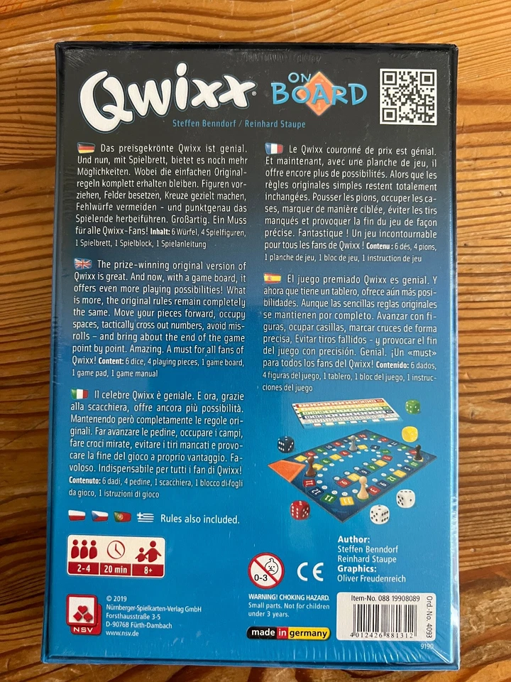 Würfelspiel - Qwixx - On board - NSV-Verlag - Bild 2 von 2