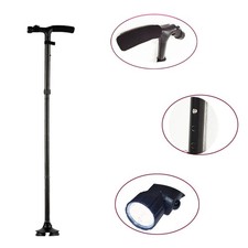 TECHTONGDA Magic Cane Folding LED Safety Walking Stick Adjustable Anti Shock