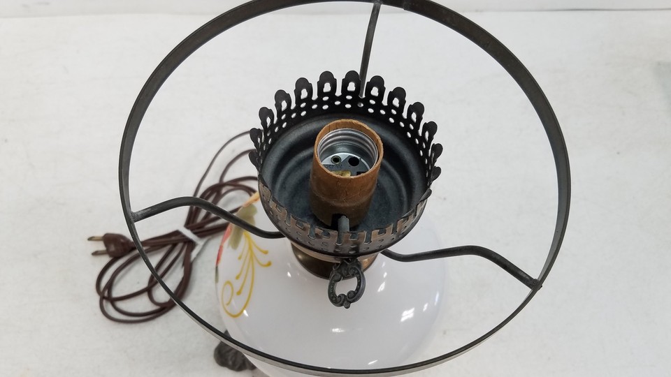 Vintage Hurricane Lamp Without The Glass Top eBay