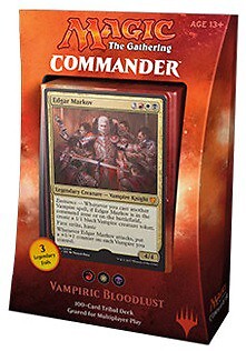 mtg commander 2017 vampire deck Edgar Markov Vampire Tribal Magic MTG Commander Deck main image 0
