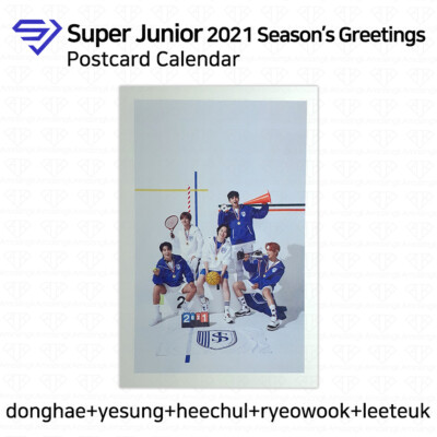 Super Junior 2021 Season's Greetings Photocard Postcard Calendar
