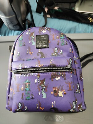 Loungefly The Nightmare Before Christmas Halloween Town Icons Mini Backpack Nightmare Before Christmas Halloween Town Icons Mini  main image 4