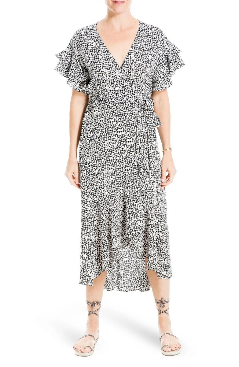 max studio asymmetrical dress Max Studio A-Line Scarf Multicolor Scarf Dress, Size M, Asymmetrical