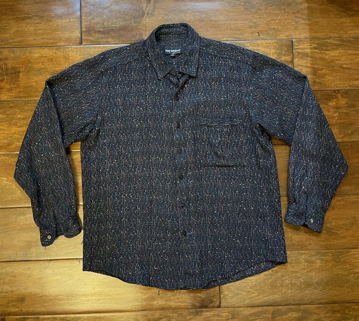 男性  長袖シャツ tony lambert Sサイズ*made in USA 男性 長袖シャツ tony lambert Sサイズ*made in USA