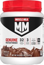 Chocolate Muscle Milk Genuine Protein - 32g Protein Powder for Muscle Building 