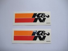 K&N decal - Black lettering - set of 2 - NEW