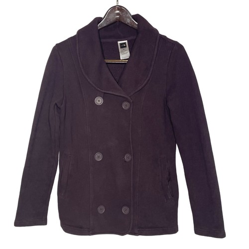 The North Face Double Breasted Pea Coat Purple Sz MED