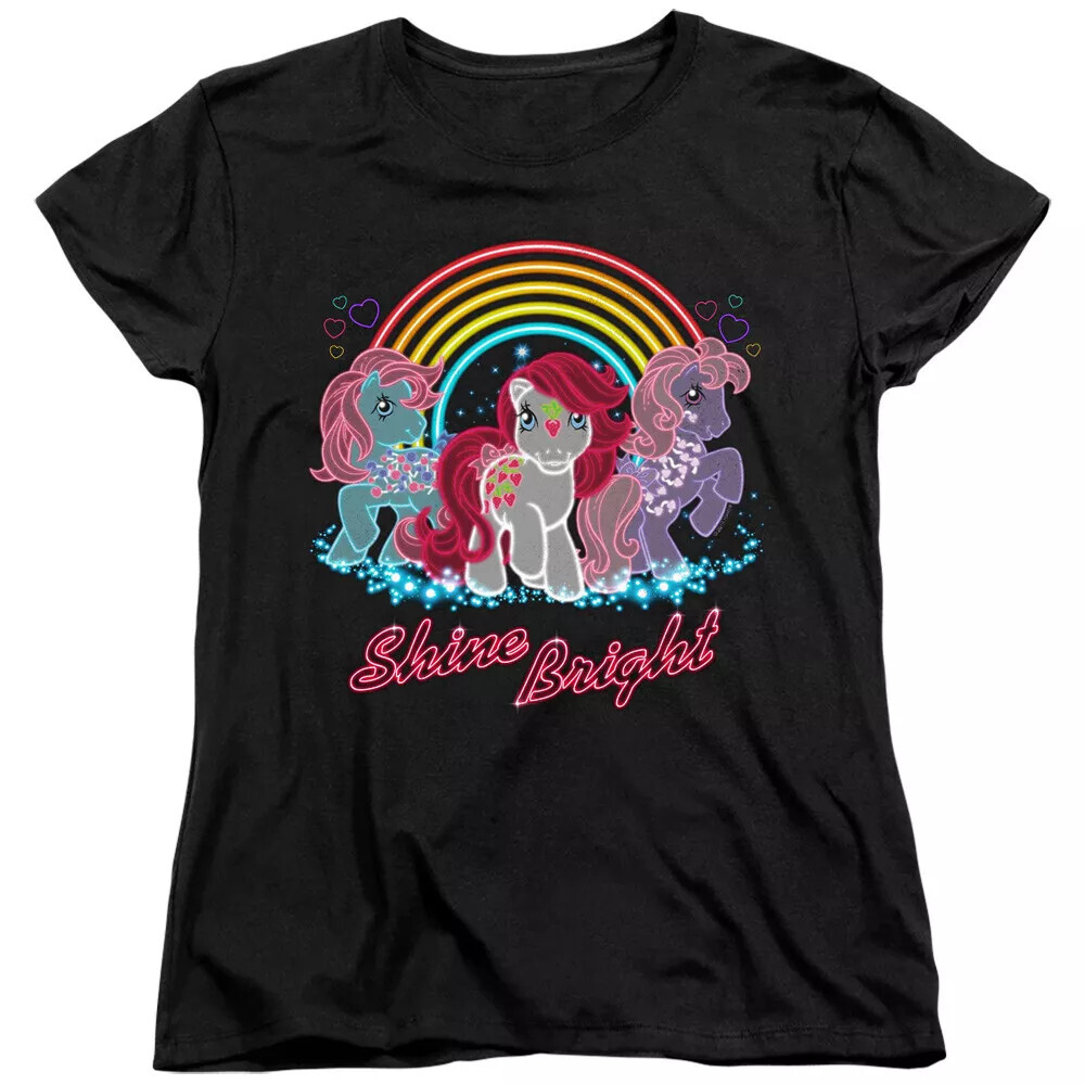 My Little Pony Classic ""Neon Ponies"" T shirt donna