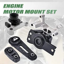 4PCS For 2007-2012 Nissan Sentra 2.0L Auto CVT Engine Motor & Trans Mount Set