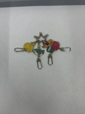 Disney Princesses Metal Charm Key Chain Belle Cinderella Ariel Sleeping Beauty