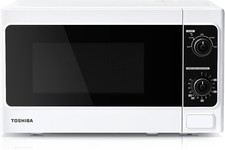 TOSHIBA 20 Liter 800W Manual Control Solo Small Microwave, Compact with 5 Power 