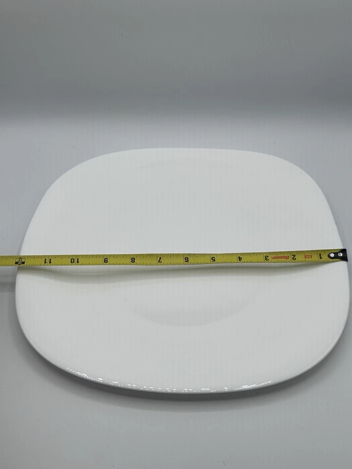 Prato de jantar Bormioli Rocco 12 polegadas vidro opala temperado parma quadrado conjunto de 2 - Imagem 4 de 4