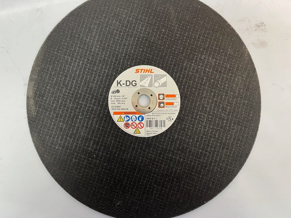 STIHL CUTTING WHEEL 0835-030-8002 16" | eBay