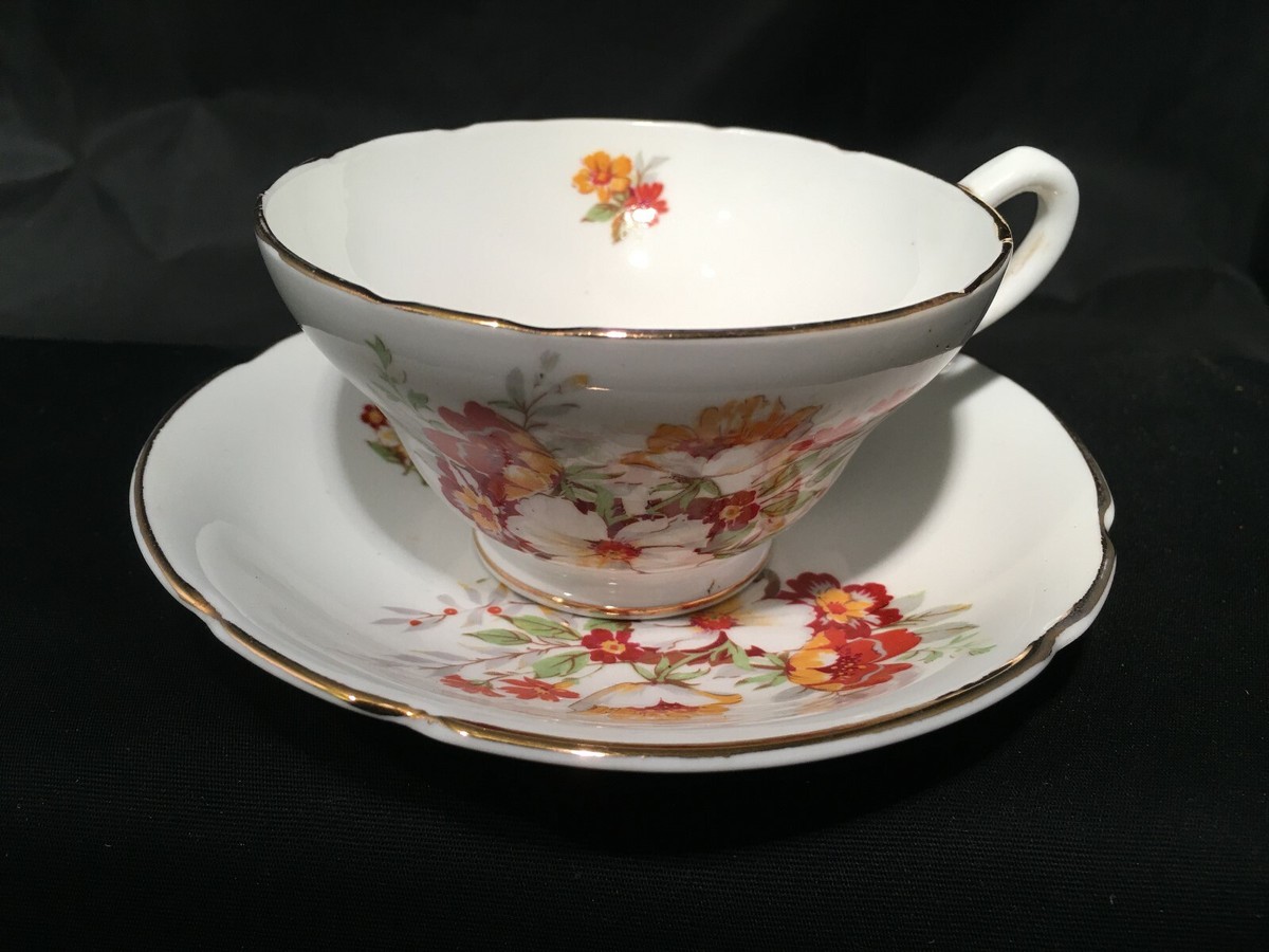 STANLEY FINE BONE CHINA CUP SAUCER SET VINTAGE ENGLAND BEAUTIFUL