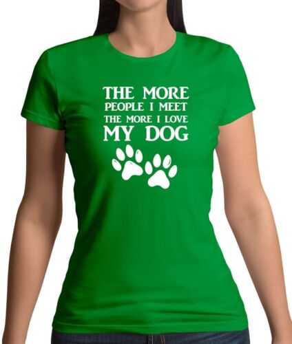 More Persone I Meet Love My Cane - Donna T-Shirt - Cani Animali Domestici Carino - Bild 1 von 15