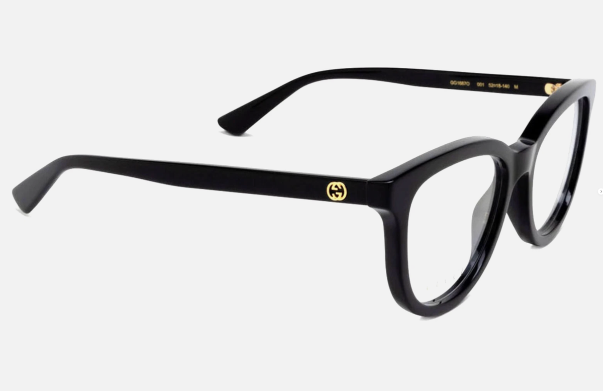 New GUCCI Reading Glasses GG1687O 001 52-18 140 Black Frames