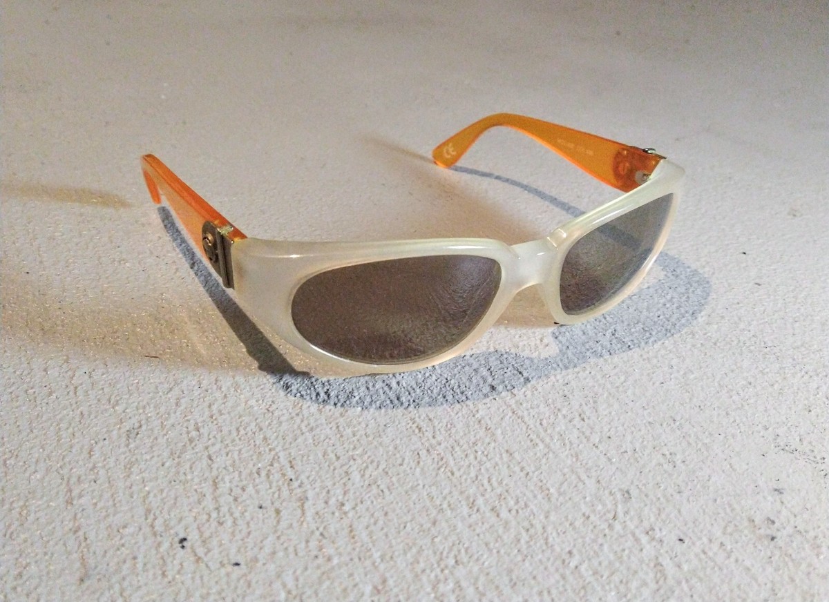 Versace Sunglasses Mod.408 Clear Orange Gray Gradient Medusa