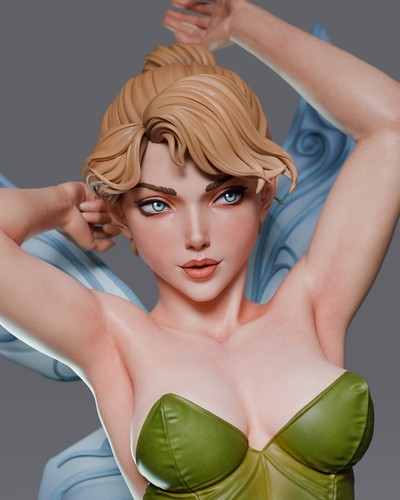 Tinker Bell Statue 3D Druck unbemalt/unmontiert - Bild 5 von 10