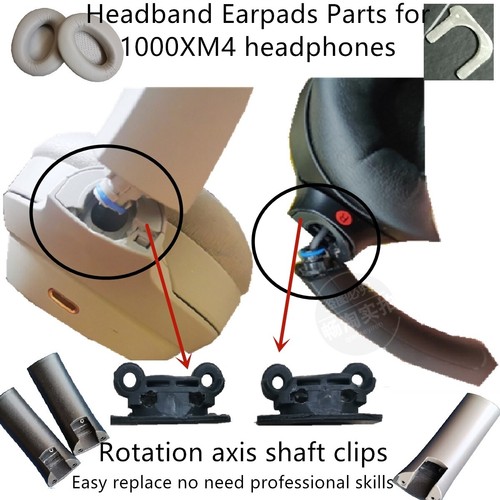 Repair WH1000XM4 Side Slider Parts Headband Axle Shaft clip For Sony
