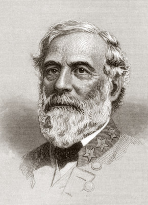 Confederate General ROBERT E LEE 1865 engraving O'Neill sculptor