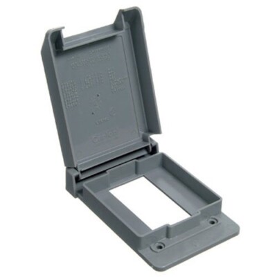 Lamson E98GDRN-CAR Carlon Duplex Receptacle Cover