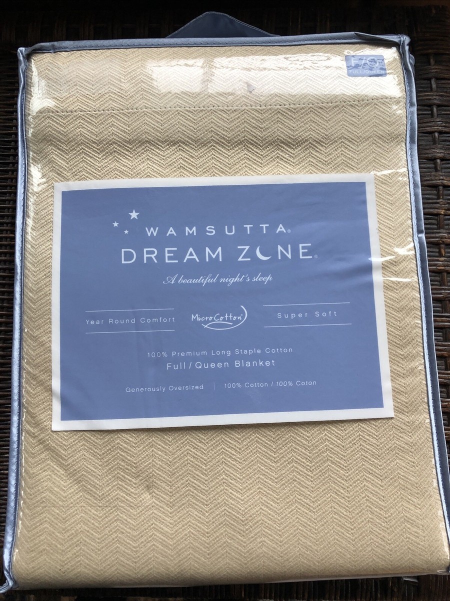 New WAMSUTTA Dream Zone 100% Micro Cotton Full-Queen Blanket