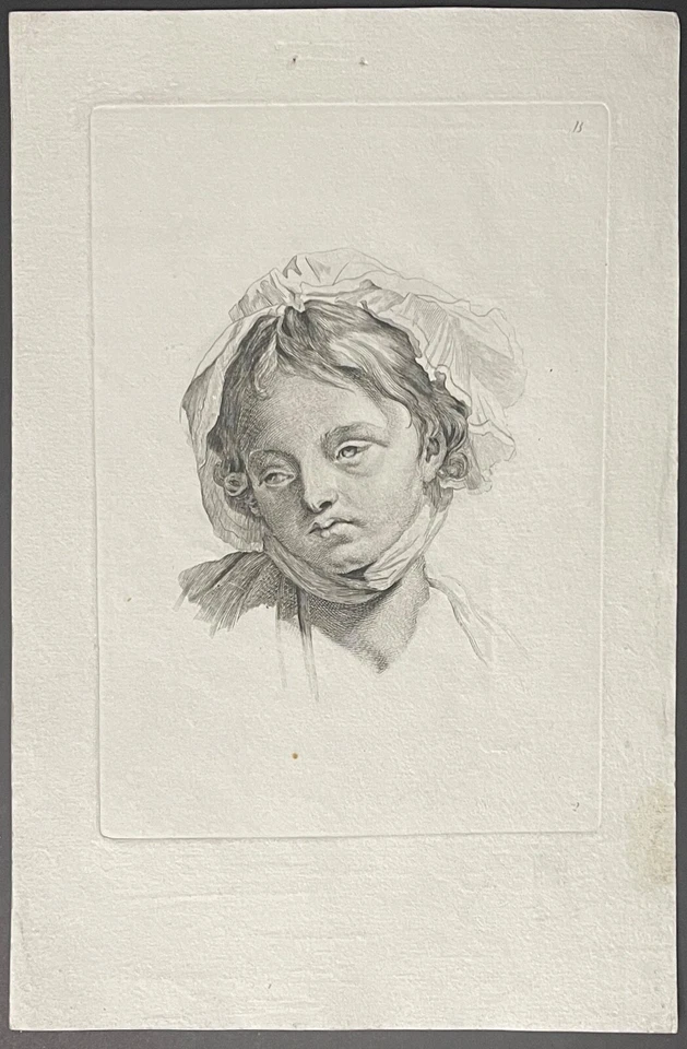 Attribué à Jean Baptiste Greuze (1725-1805) Portait de jeune femme France - Photo 2/4