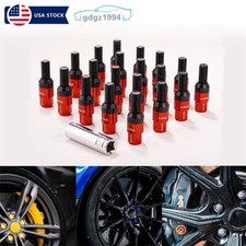 20pcs M12x1.25 Wheel Lug Bolts Studs Set Cone Seat 28mm Shank Wheel Accessories
